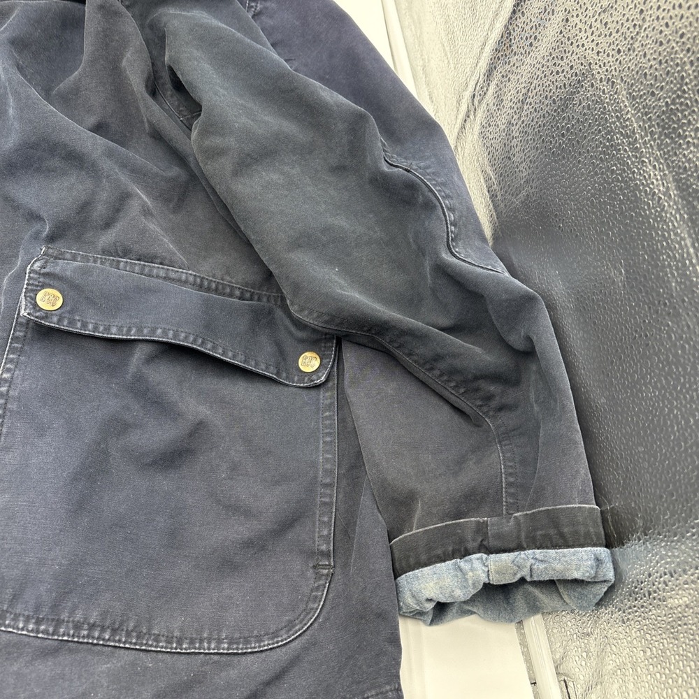 Environmental Concept Clothing Mens Coat Size Large‎ Hidden Hoodie Blue Zip Up - Picture 7 of 15